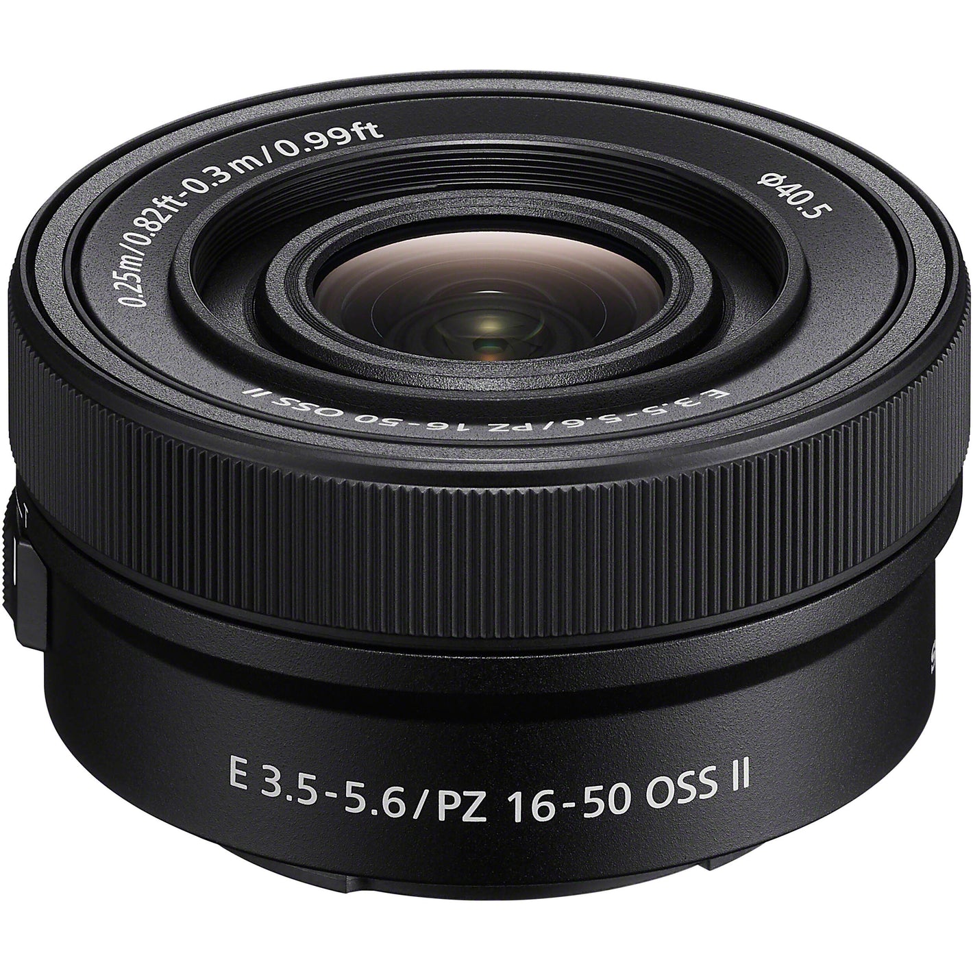 Sony E PZ 16-50mm f/3.5-5.6 OSS II Lens (Black) – compact power zoom lens with Optical SteadyShot, versatile focal range, and lightweight design for everyday photography and video.