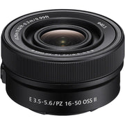 Sony E PZ 16-50mm f/3.5-5.6 OSS II Lens (Black) – compact power zoom lens with Optical SteadyShot, versatile focal range, and lightweight design for everyday photography and video.