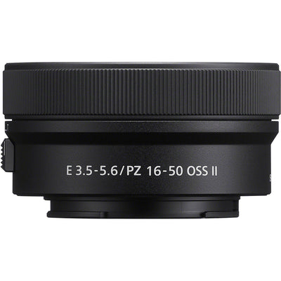 Sony E PZ 16-50mm f/3.5-5.6 OSS II Lens (Black) – compact power zoom lens with Optical SteadyShot, versatile focal range, and lightweight design for everyday photography and video.
