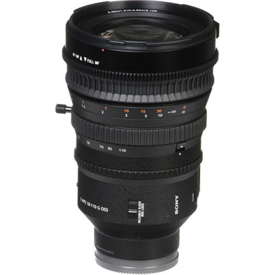 Sony E PZ 18-110mm f/4 G OSS Lens – professional power zoom with constant f/4 aperture, Optical SteadyShot, and precise focus control for high-quality video and photography.