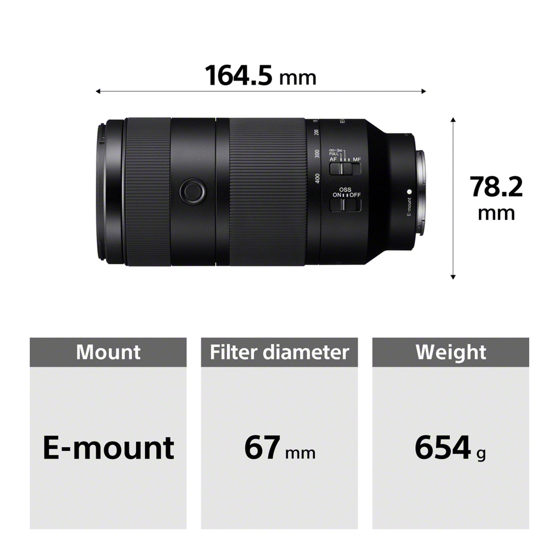 Sony FE 100-400mm Super-Telephoto Zoom Lens
