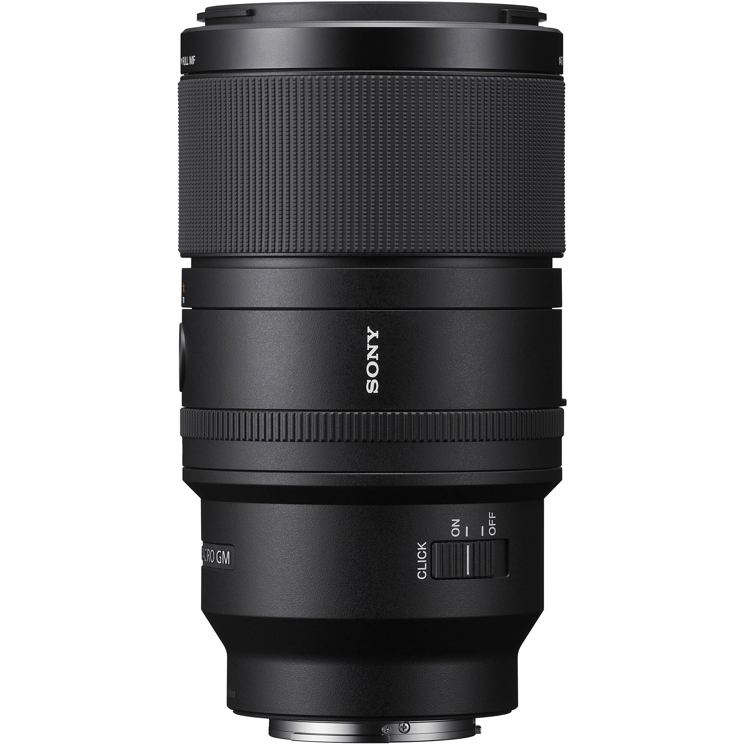 Sony G Master 100mm f/2.8 Macro Lens with up to 1.4x magnification, optical stabilisation, and exquisite bokeh for professional macro photography.