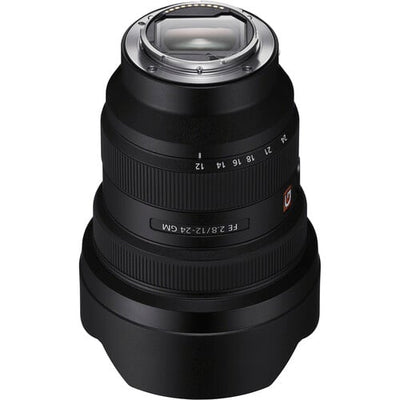 Sony FE 12-24mm f/2.8 GM Lens – ultra-wide angle zoom with constant f/2.8 aperture, advanced optics, and G Master sharpness for landscapes, architecture, and astrophotography.