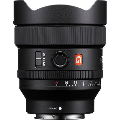 Sony FE 14mm f/1.8 GM Lens – ultra-wide G Master prime with exceptional sharpness, bright f/1.8 aperture, and stunning bokeh, perfect for landscapes, astrophotography, and architecture.