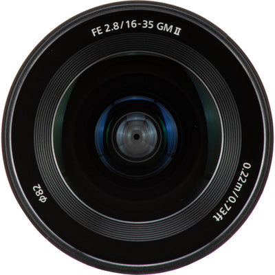 Sony FE 16-35mm f/2.8 GM II Lens – premium wide-angle zoom with constant f/2.8 aperture, fast AF, and refined G Master optics for landscapes, architecture, and cinematic video.
