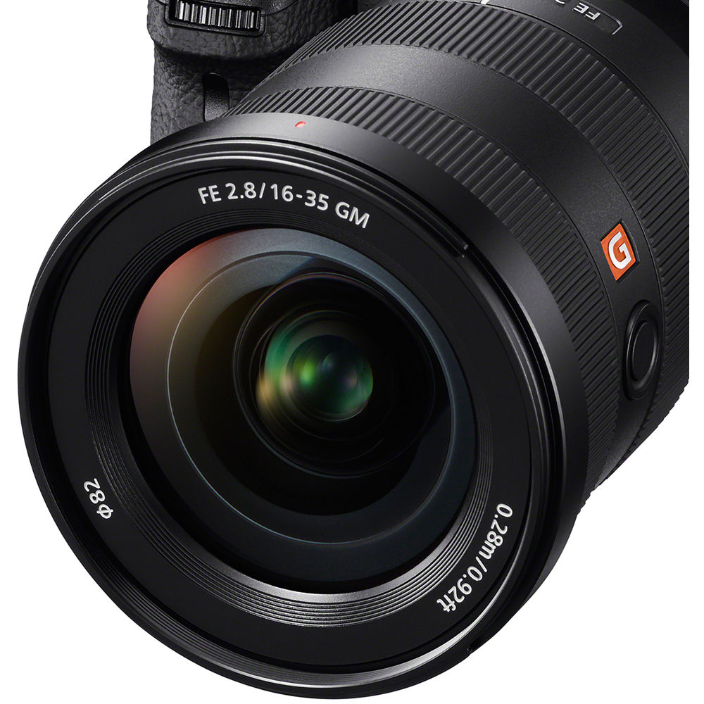 Sony FE 16-35mm f/2.8 GM – ultra-wide-angle zoom with edge-to-edge sharpness, fast f/2.8 aperture, and premium G Master optics.