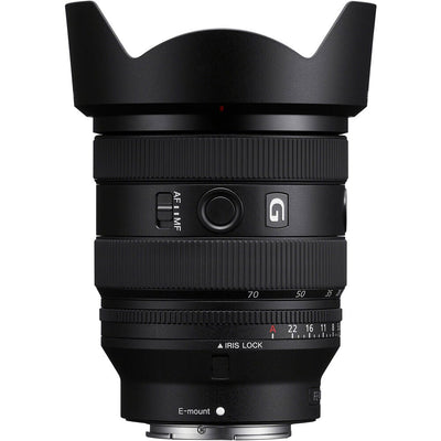 Sony FE 20-70mm f/4 G Lens offering a wide-to-standard zoom range, constant f/4 aperture, and fast, quiet autofocus for hybrid photo and video use.