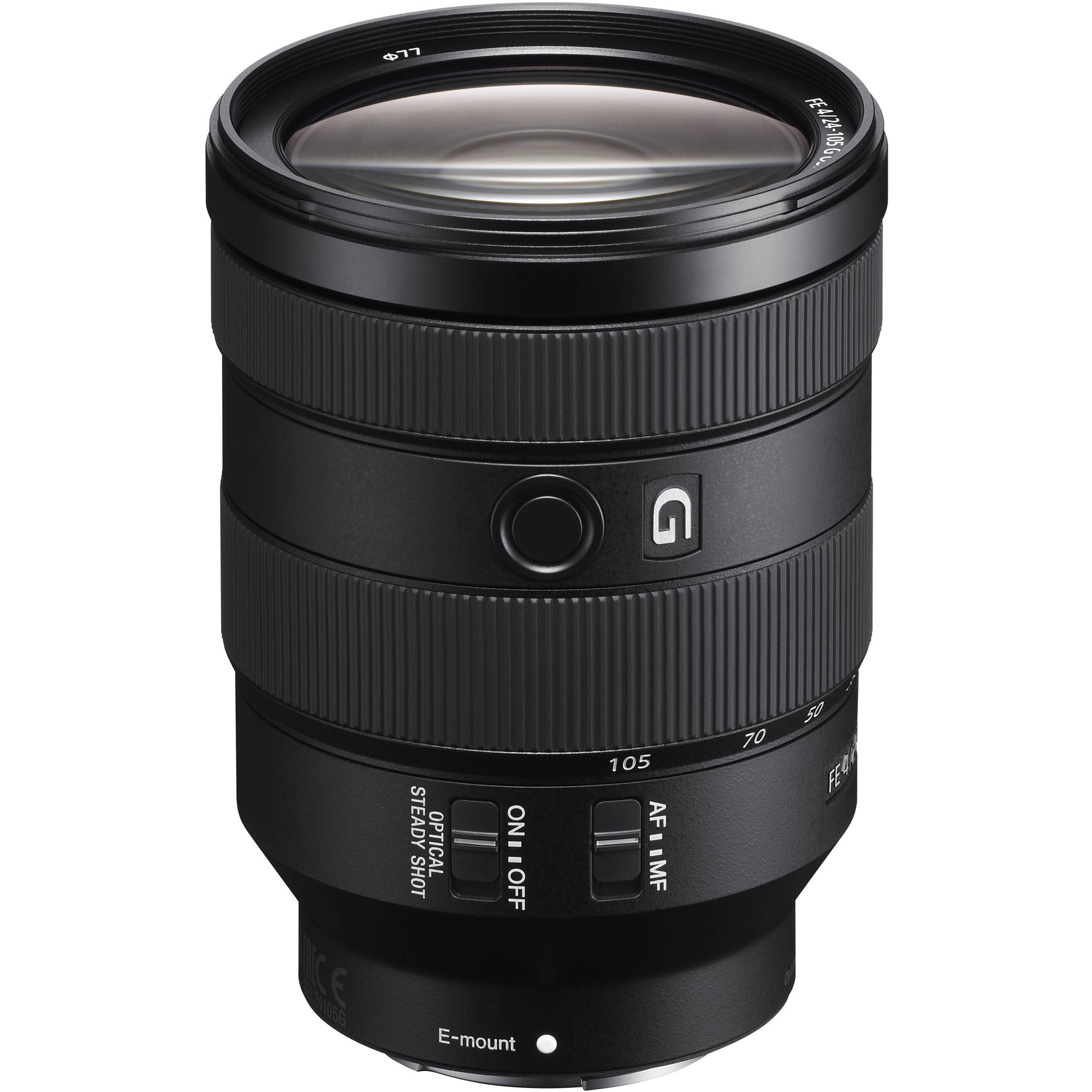 Sony FE 24-105mm f/4 G OSS lens for full-frame Sony mirrorless cameras

