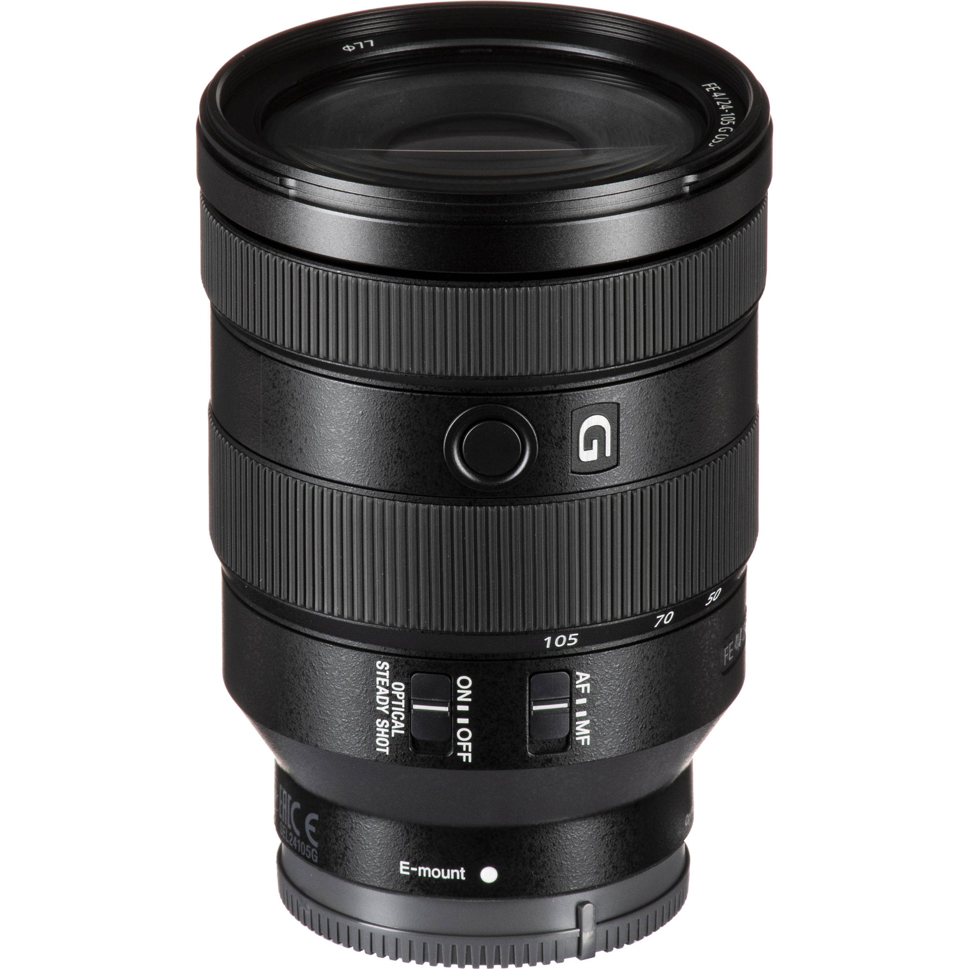 Sony FE 24-105mm f/4 G OSS lens for full-frame Sony mirrorless cameras
