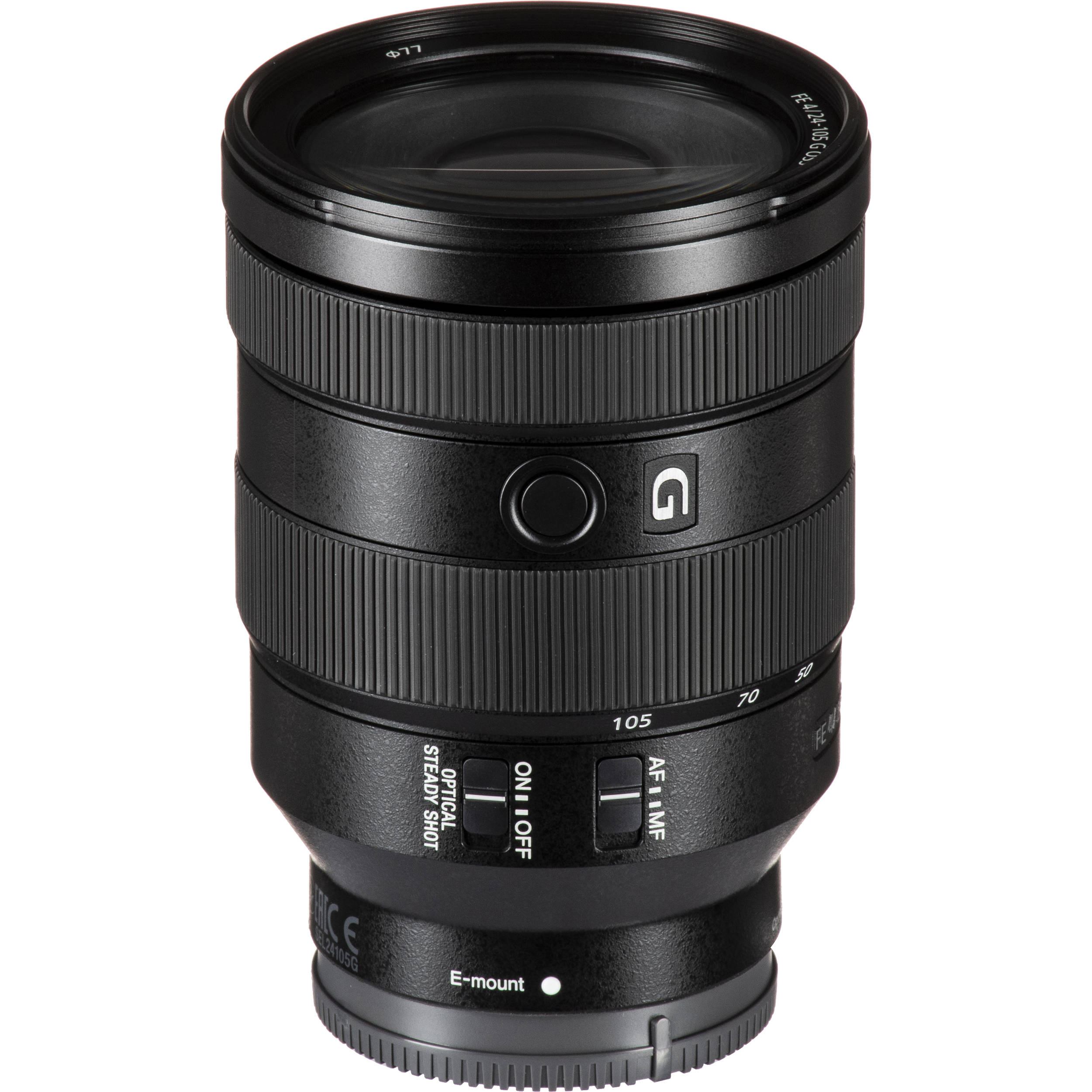 Sony FE 24-105mm f/4 G OSS lens for full-frame Sony mirrorless cameras
