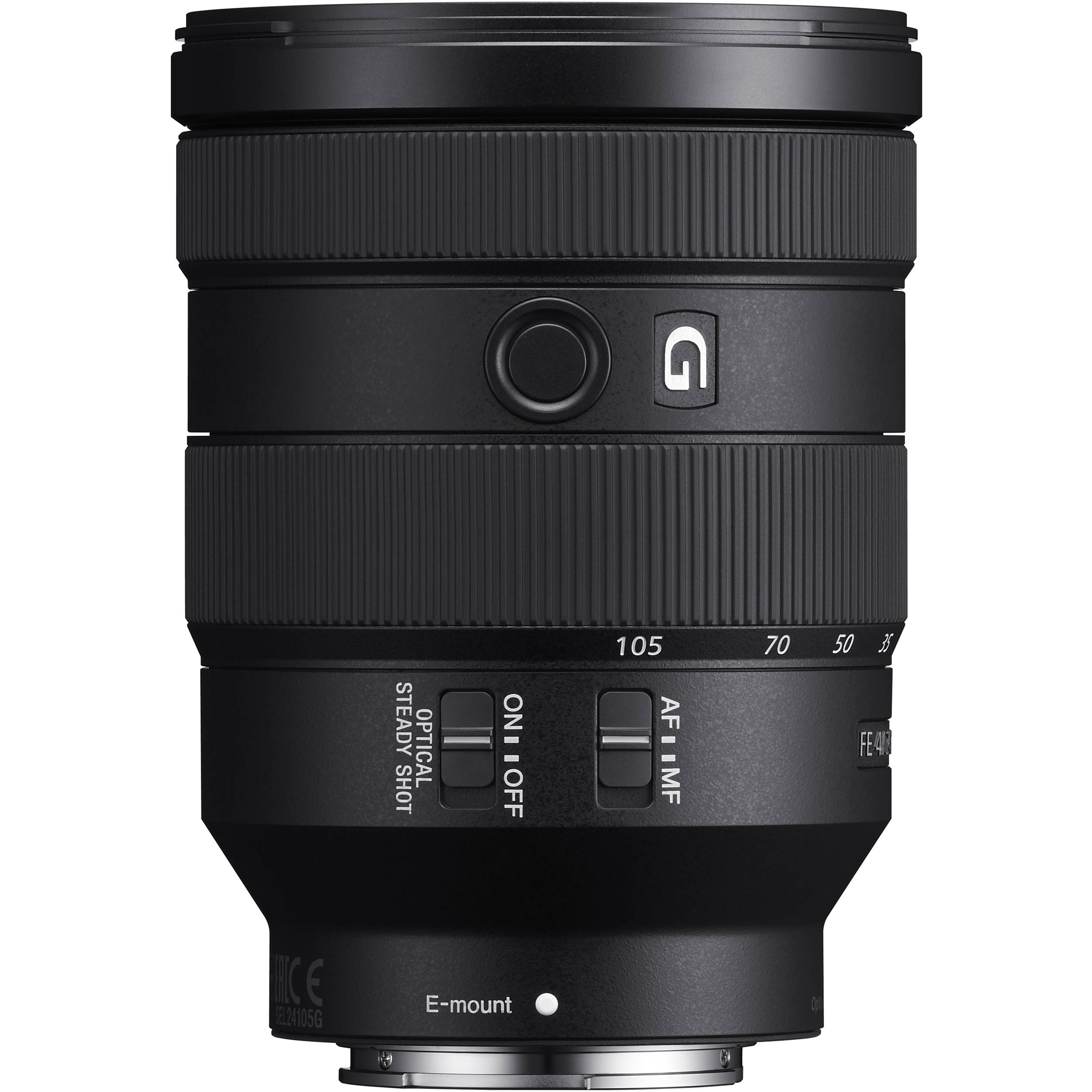 Sony FE 24-105mm f/4 G OSS lens for full-frame Sony mirrorless cameras
