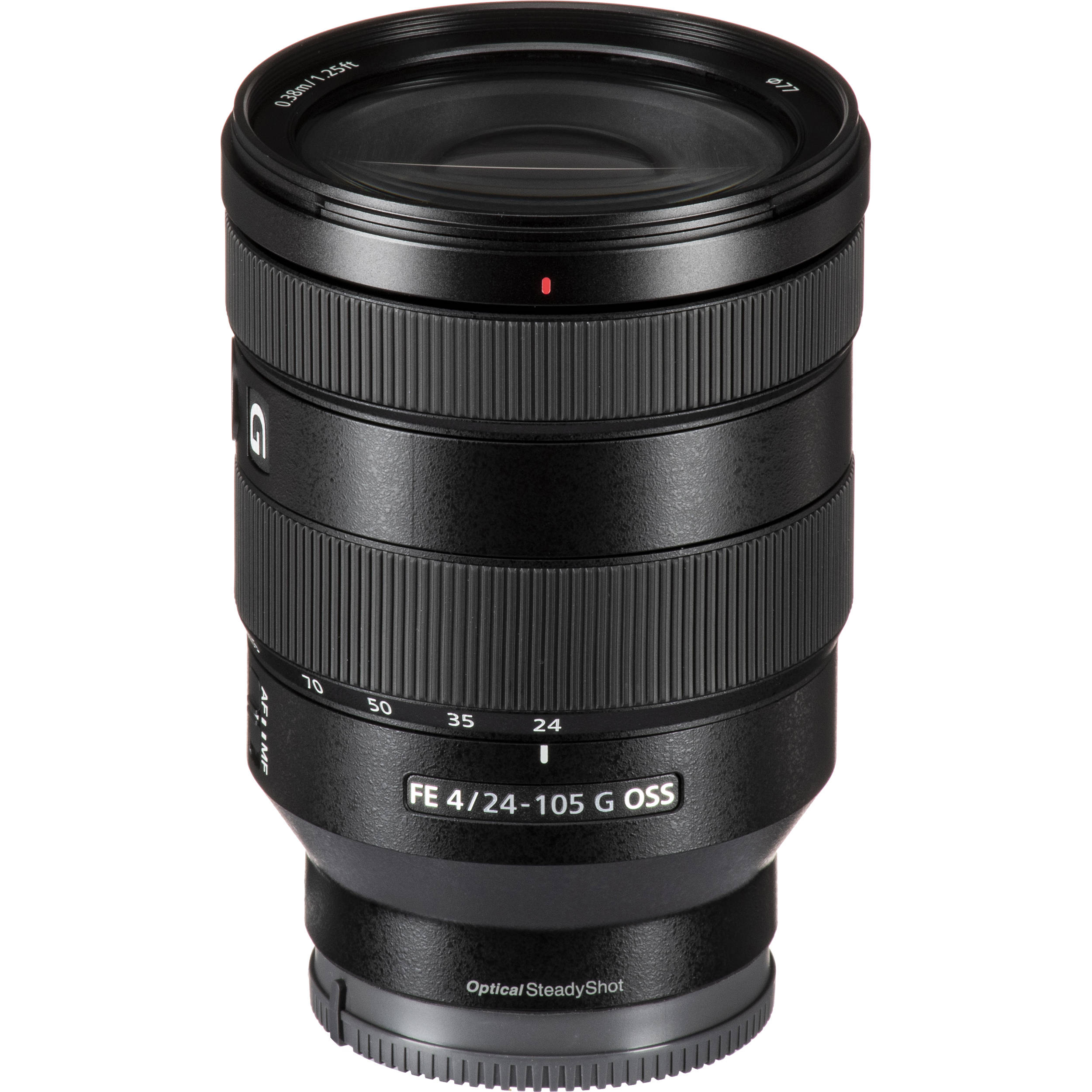 Sony FE 24-105mm f/4 G OSS lens for full-frame Sony mirrorless cameras
