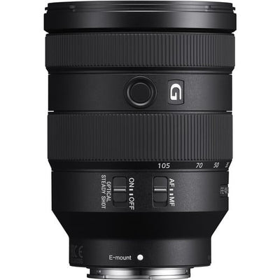 Sony FE 24-105mm f/4 G OSS Lens – versatile full-frame zoom with constant f/4 aperture, G-series optics, fast AF, and built-in Optical SteadyShot for travel, portraits, and everyday shooting.