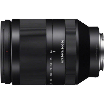 Sony FE 24-240mm f/3.5-6.3 OSS Zoom Lens – all-in-one full-frame zoom with Optical SteadyShot, covering wide to super-telephoto for travel, landscapes, and versatile everyday photography.