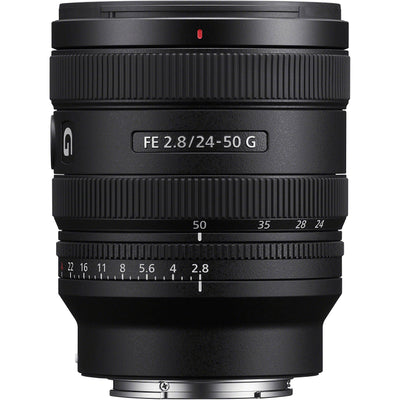 Sony FE 20-70mm f/4 G Lens offering a wide-to-standard zoom range, constant f/4 aperture, and fast, quiet autofocus for hybrid photo and video use.