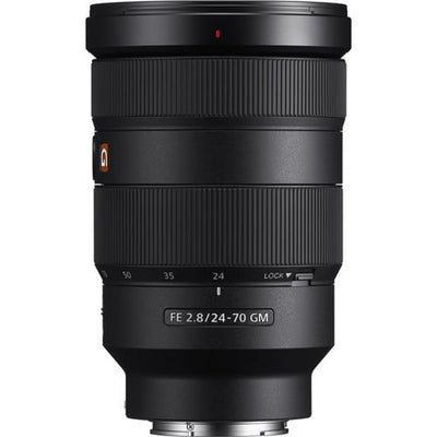 Sony FE 24-70mm f/2.8 GM – versatile standard zoom with constant f/2.8 aperture, fast autofocus, and G Master image quality.