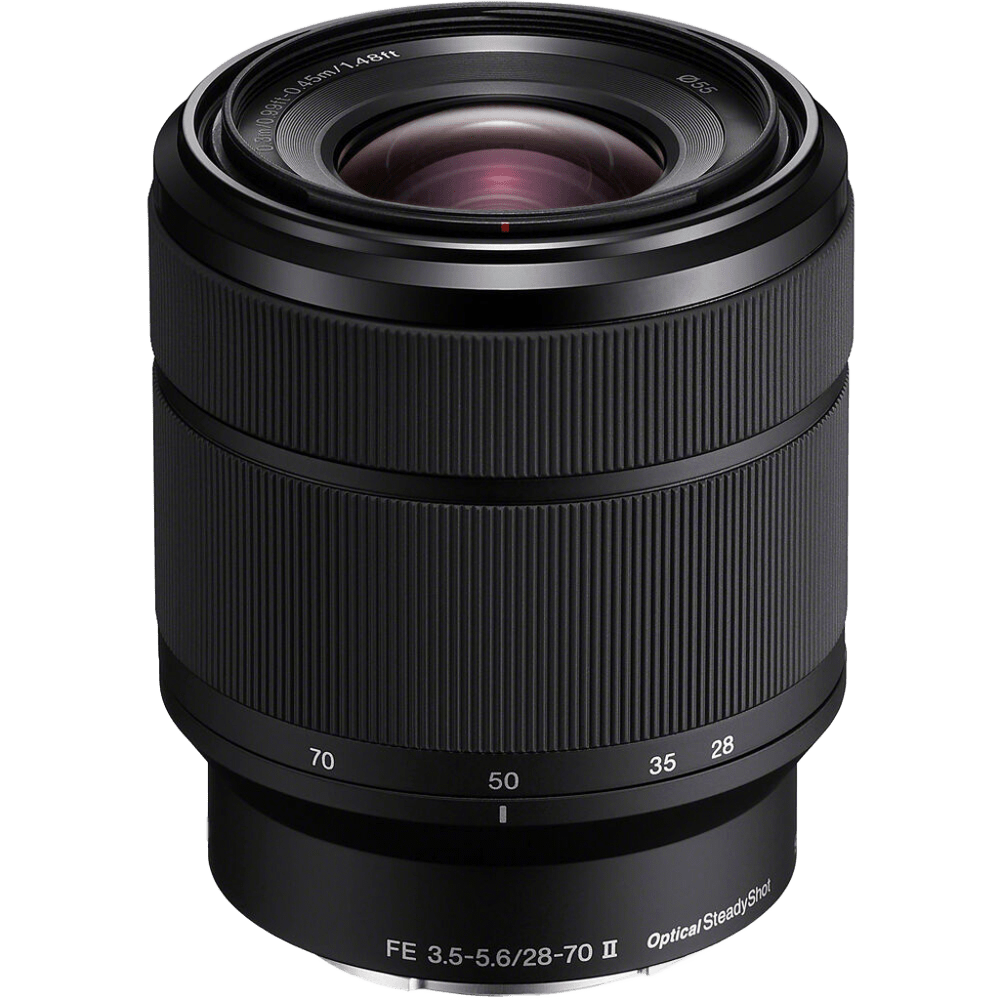 Sony FE 28-70mm f3.5-5.6 OSS II full-frame standard zoom lens.