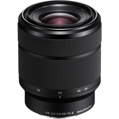Sony FE 28-70mm f3.5-5.6 OSS II full-frame standard zoom lens.