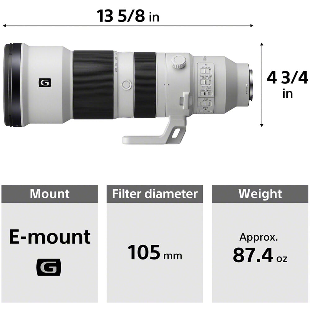 Sony FE 400-800mm f/6.3-8 G OSS Lens + Free Extra – Outdoorphoto