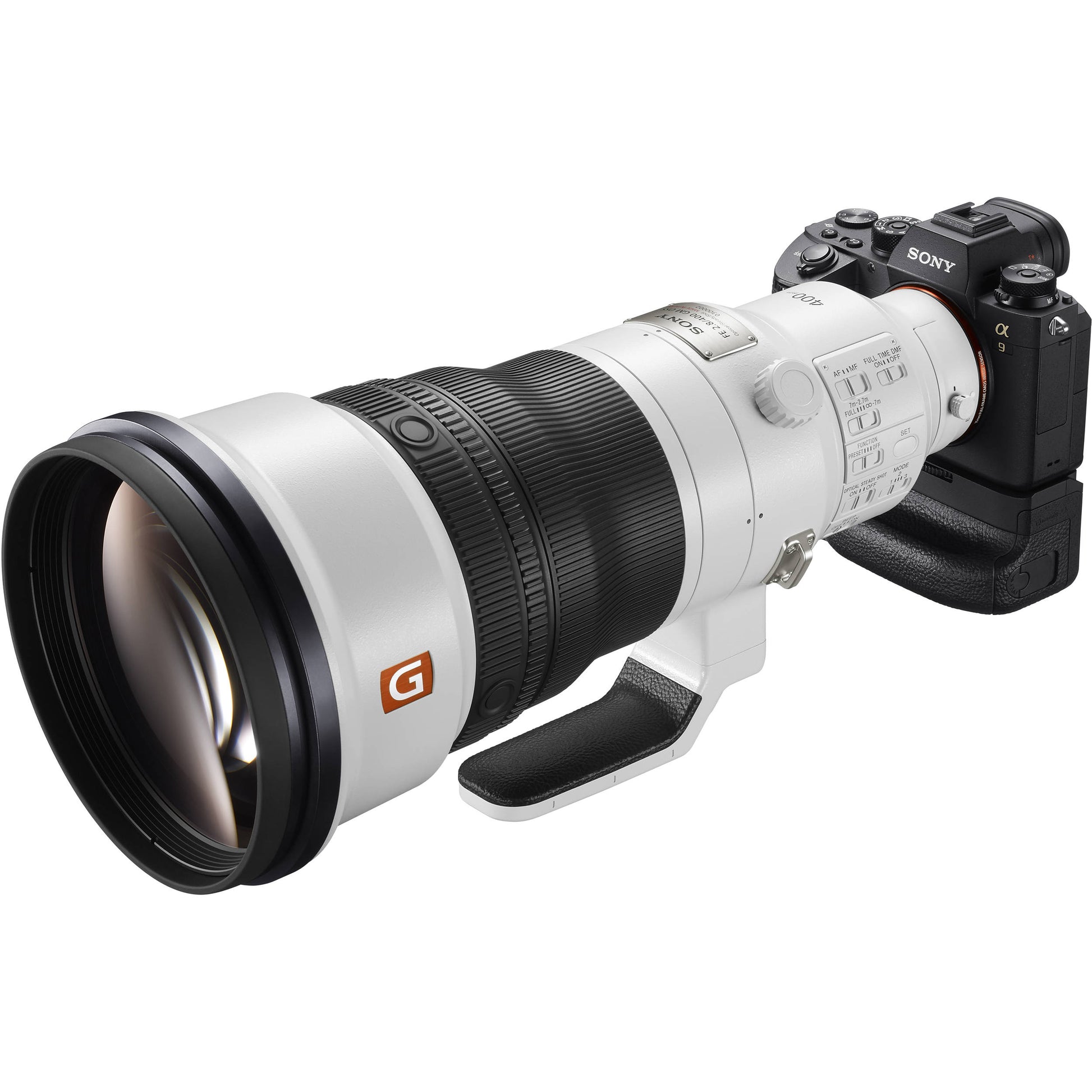 Sony FE 400mm f/2.8 GM OSS Lens – premium G Master super-telephoto prime with fast f/2.8 aperture, lightning-fast AF, and Optical SteadyShot, built for sports and wildlife pros.