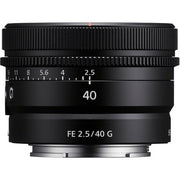 Sony FE 40mm f/2.5 G Lens – compact full-frame prime with sharp optics, fast f/2.5 aperture, and G Lens quality, perfect for everyday photography and video.