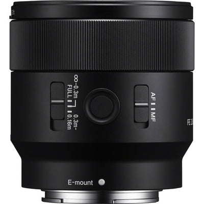 Sony FE 50mm f/2.8 Macro Lens – versatile full-frame macro prime with 1:1 magnification, sharp optics, and fast autofocus for close-up photography and detail work.