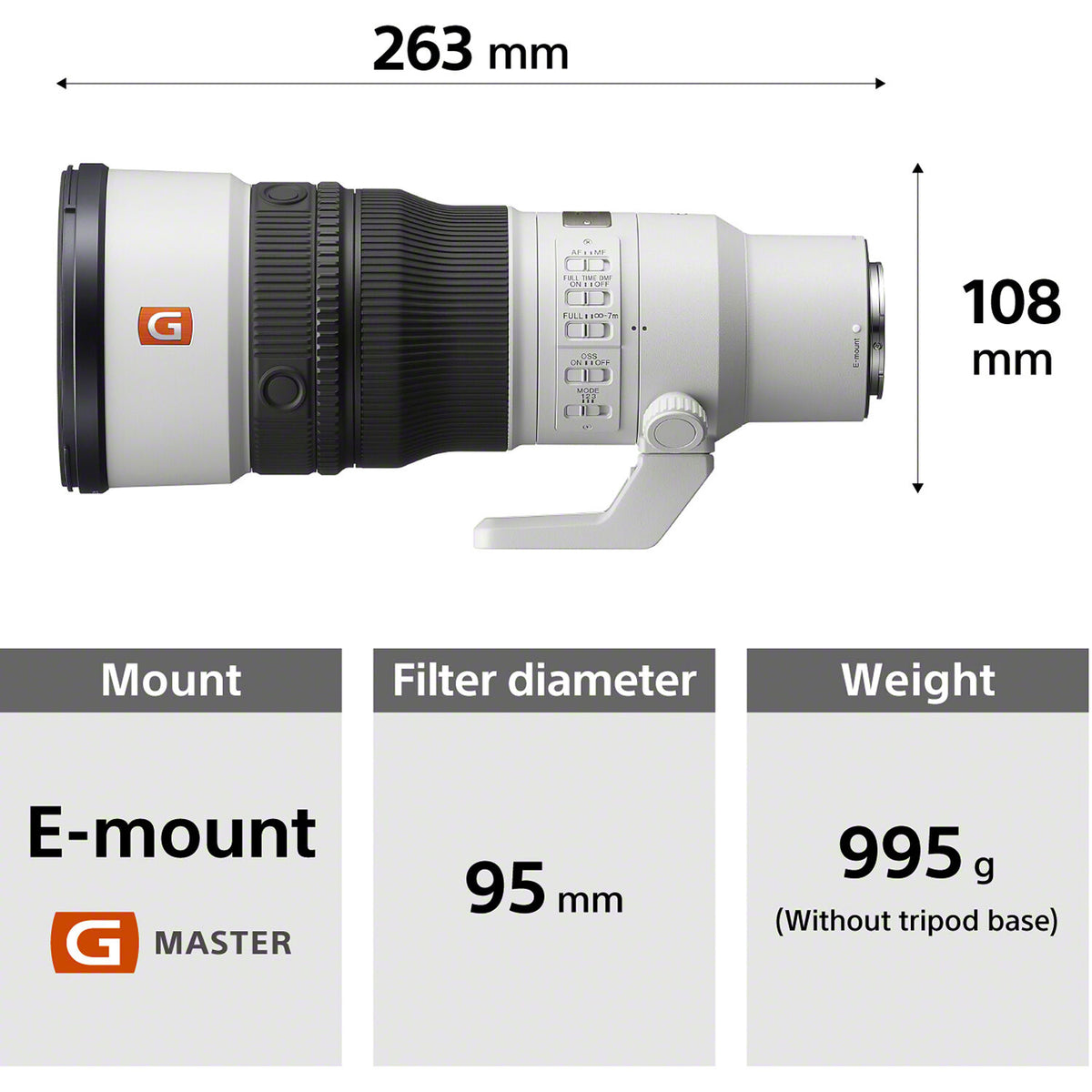 Sony FE 600mm f/6.3 prime telephoto lens for outdoor wildlife and birding
