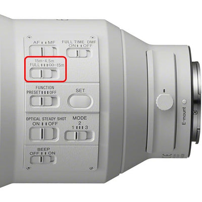 Sony FE 600mm f/4 GM OSS Lens – professional super-telephoto prime with fast f/4 aperture, G Master optics, and Optical SteadyShot, ideal for wildlife, sports, and action photography.