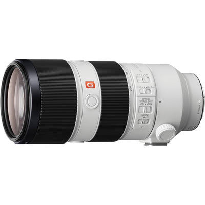 Side view of Sony FE 70-200mm lens without tripod mount