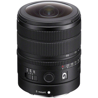 Sony FE 8-14mm f/3.5 Fisheye G Lens with focus, zoom and aperture rings
