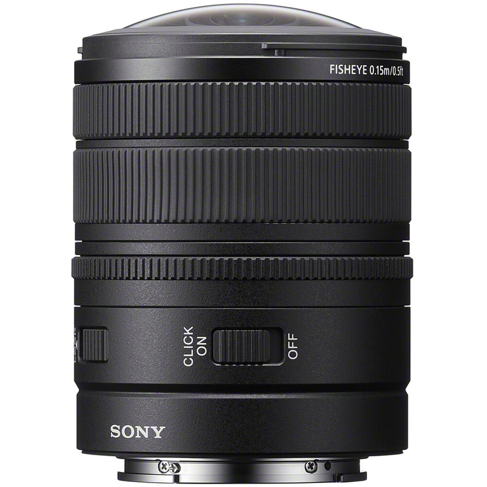 Sony FE 8-14mm f/3.5 Fisheye G Lens with focus, zoom and aperture rings