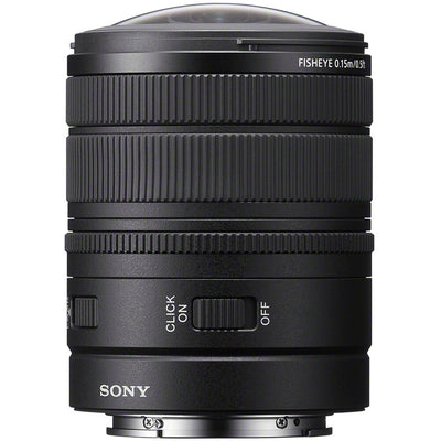 Sony FE 8-14mm f/3.5 Fisheye G Lens with focus, zoom and aperture rings