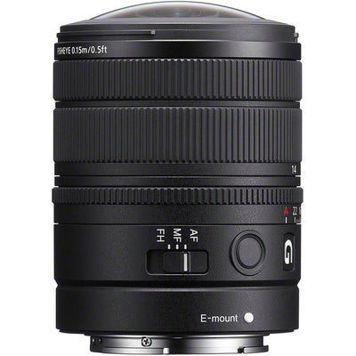 Sony FE 8-14mm f/3.5 Fisheye G Lens with focus, zoom and aperture rings