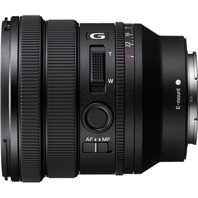Sony FE PZ 16-35mm f/4 G Lens – compact full-frame power zoom with constant f/4 aperture, advanced optics, and smooth control for video and stills.