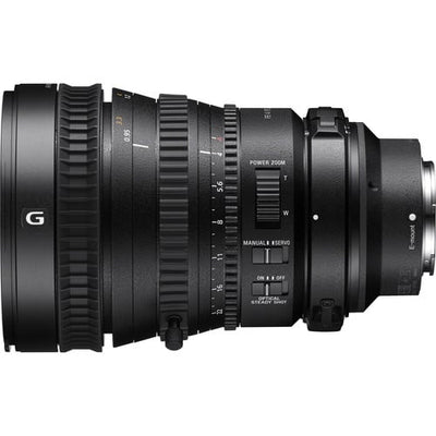 Sony FE PZ 28-135mm f/4 G OSS Lens – professional full-frame power zoom with constant f/4 aperture, G-series optics, Optical SteadyShot, and smooth focus for video and photography.