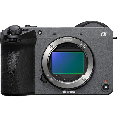 Sony FX2 full-frame cinema camera with XLR Handle, 10.2MP sensor, 4K 120fps, 16-bit RAW, dual XLR inputs for professional filmmaking.