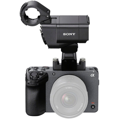 Sony FX30 Cinema Camera with Handle – compact Super 35 cinema camera featuring 4K recording, advanced autofocus, and detachable top handle for pro video production.