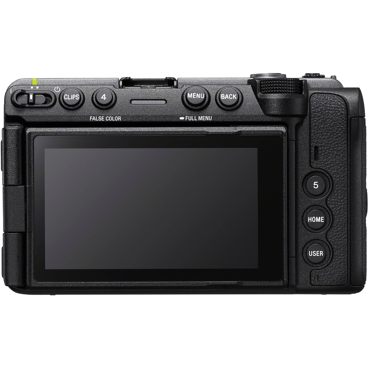 Sony FX 5 cinema camera with 5K Open Gate recording display
