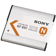 Sony NP-BN1 rechargeable lithium-ion camera battery for select compact Sony cameras.