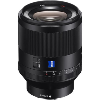 Sony Planar T FE 50mm f/1.4 ZA Lens – premium Zeiss full-frame prime with fast f/1.4 aperture, exceptional sharpness, and beautiful bokeh for portraits and low-light photography