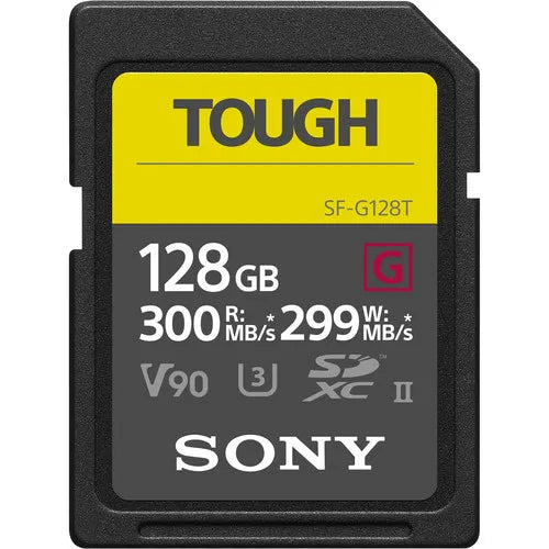 Sony 128GB CFexpress Type B TOUGH Memory Card designed for high-speed and durable performance.