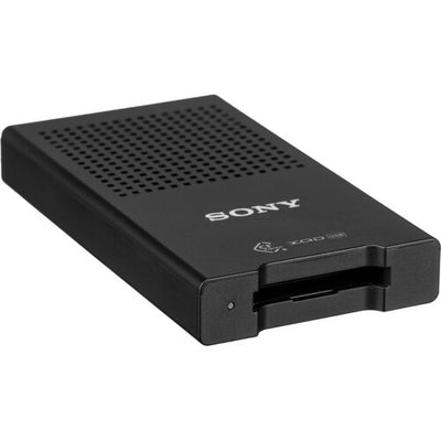 Sony MRW-G1 CFexpress Type B and XQD card reader with USB 3.1 Gen 2 Type-C interface.