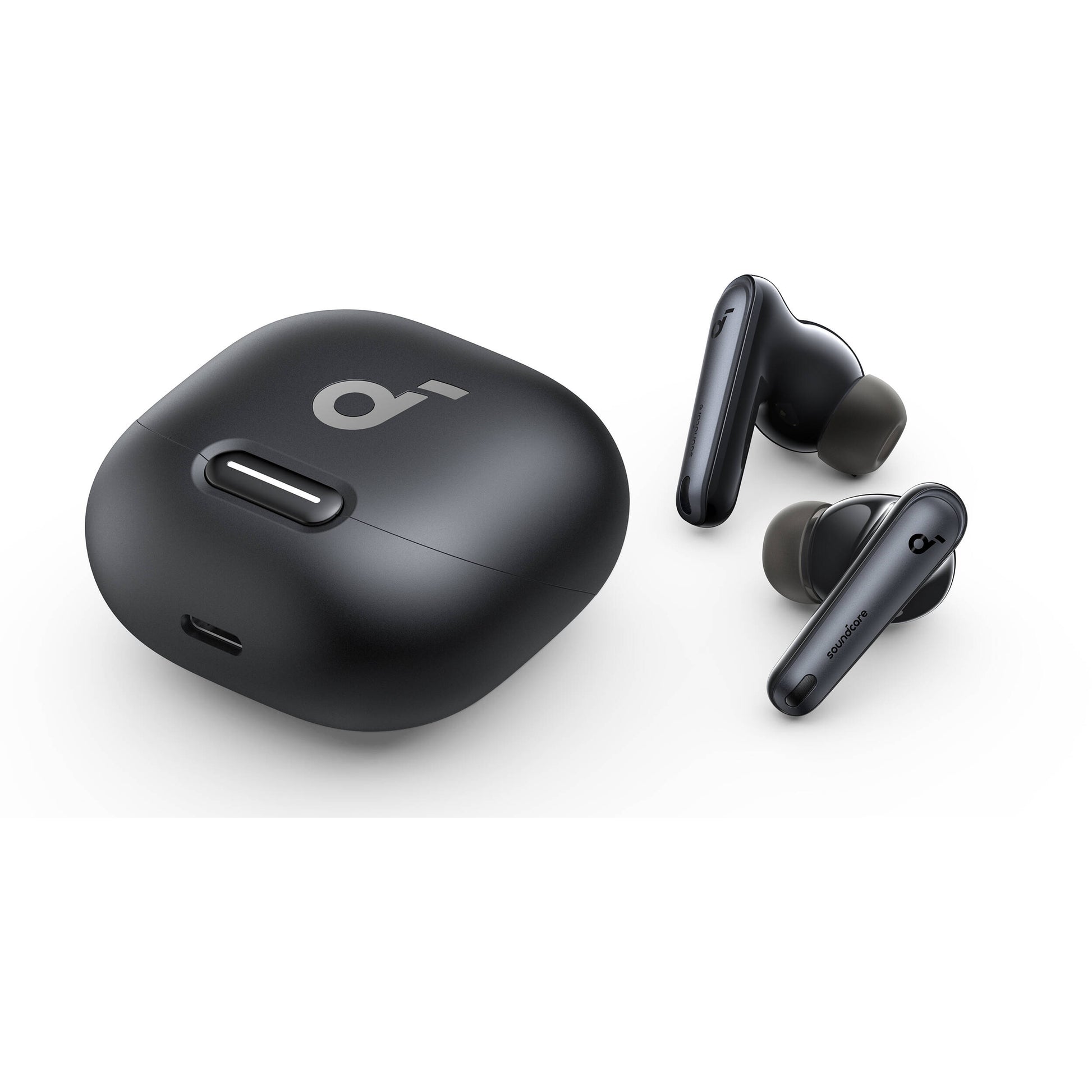 Soundcore Liberty 4 NC wireless earbuds with charging case
