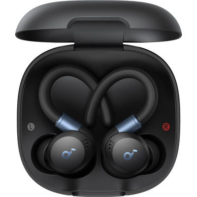 Soundcore Sport X20 earbuds with adaptive noise-cancelling and BassUp technology for fitness and workouts
