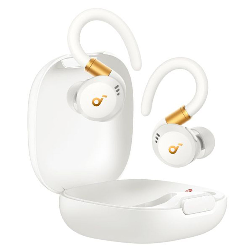 Soundcore Sport X20 earbuds with adaptive noise-cancelling and BassUp technology for fitness and workouts
