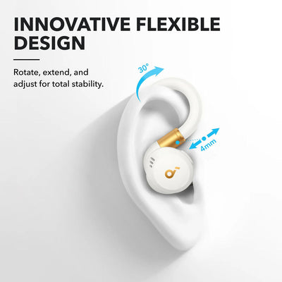 Soundcore Sport X20 earbuds with adaptive noise-cancelling and BassUp technology for fitness and workouts
