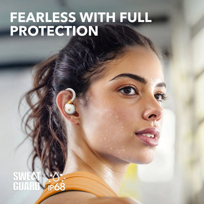 Soundcore Sport X20 earbuds with adaptive noise-cancelling and BassUp technology for fitness and workouts
