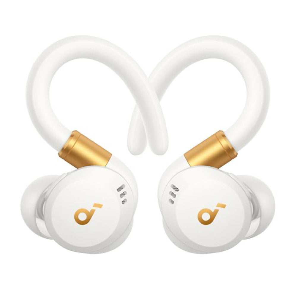 Soundcore Sport X20 earbuds with adaptive noise-cancelling and BassUp technology for fitness and workouts
