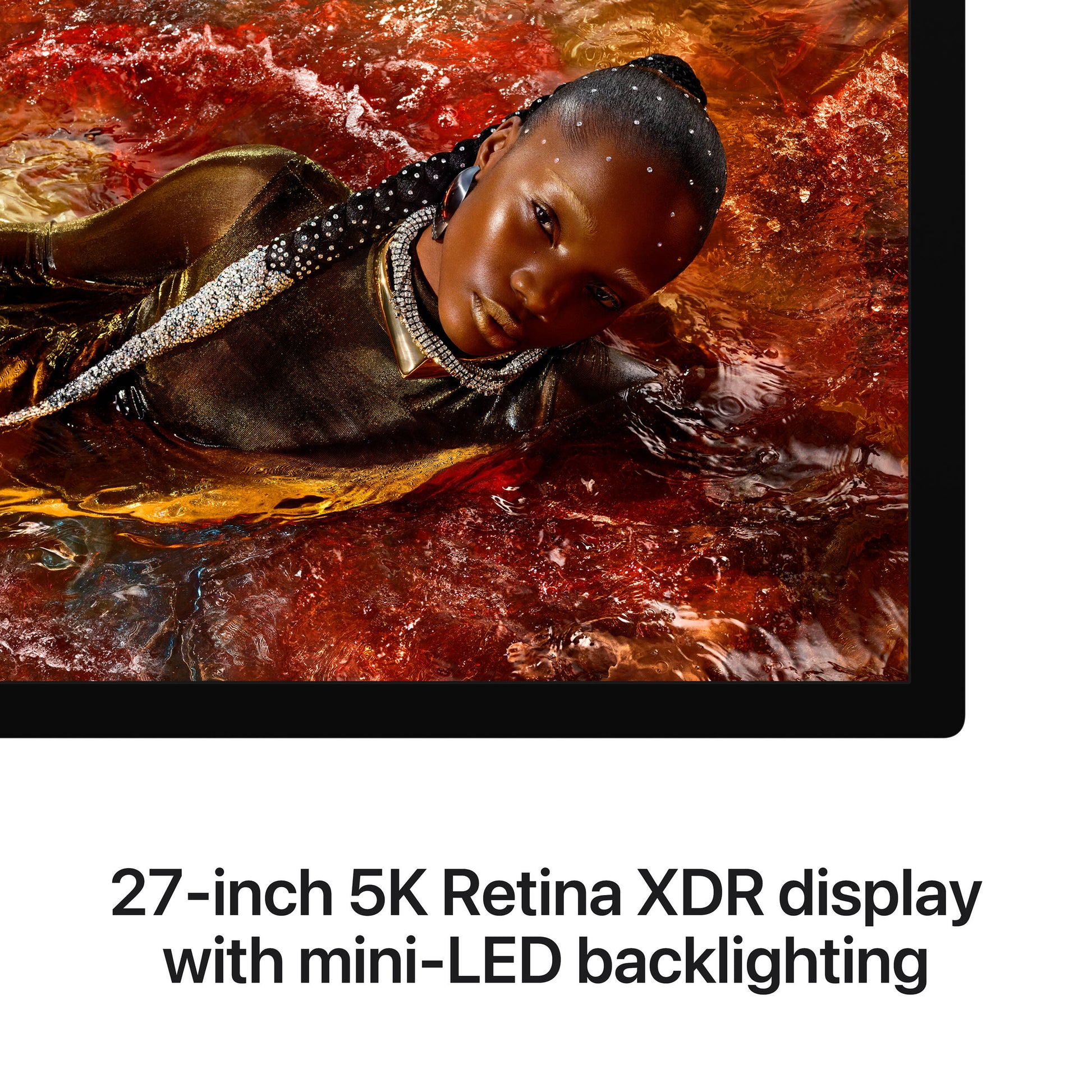 Apple 27" Studio Display XDR showing 5K Retina screen