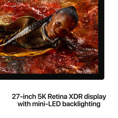Apple 27" Studio Display XDR showing 5K Retina screen